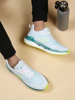 Cantabil - Men Color Block Green Comfortable Casual Sneakers