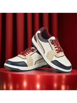 Cantabil - Men Multi-Color Colorblock Lace-Up Casual Sneakers