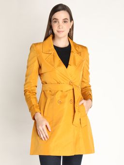 HONNETE - Stylish Women Trench Winter Coat With Belt (Set of 2)