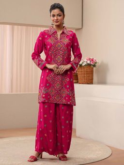 Libas Art - Pink Ethnic Motif Embroidered Co-Ord Set