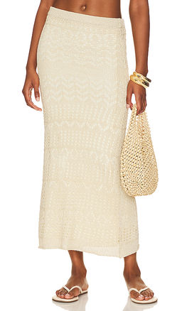 SNDYS - X Revolve Crochet Maxi Skirt