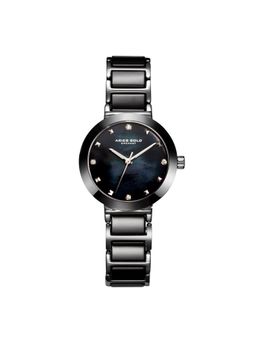 Aries Gold - Persia Crystals Watch With Ceramic Strap & Sapphire Glass For Womens- L 5006Z S-Bkmp