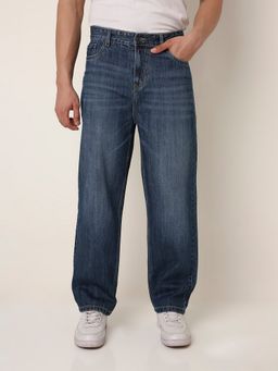 BLNK - Washed Blue Baggy Fit Denim Jeans
