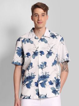 Bene Kleed - Regular Fit Cotton Linen Casual Off White Shirt