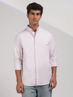 Calvin Klein - Solid Regular Fit Oxford Pink Shirt
