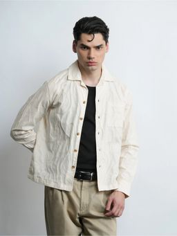 Cove and Lane - The Lennox Jacquard Cream Shirt