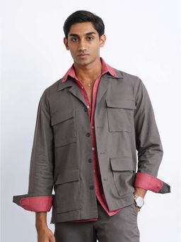 Cove and Lane - Slate Grey Hamptons Linen Shacket