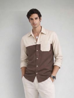 Cove and Lane - Cappuccino Brown Montclair Soft Suit Viscose Rayon Shacket