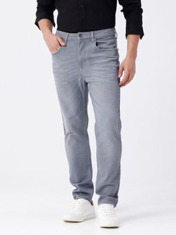 Crocodile - Cotton Blend Grey Twill Jeans