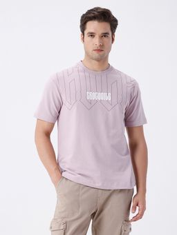 Crocodile - Light Pink Printed T-Shirt