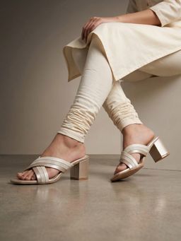 Chaal Chalan - Women Beige Willa Block Heels