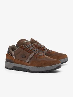 Lacoste - Mens T Clip Winter Outdoor Sneakers Brown