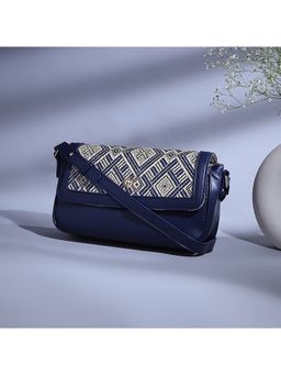 Biba - Navy PU Sling Bag