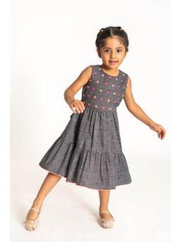 A Little Fable - Grey Nostalgia Dress