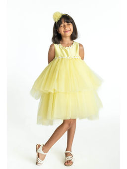 A Little Fable - Yellow Dreamy Flower Dress