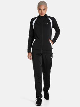 Puma - Classic Tricot Womens Black Tracksuit (Set of 2)