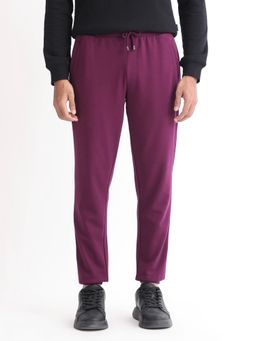 Rare Rabbit - Lightweight Solid Maroon Jogger