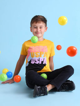 U.S. POLO ASSN. - Boys Yellow Colorblock T-Shirt