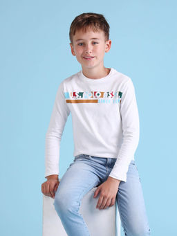 U.S. POLO ASSN. - Boys White Solid T-Shirt