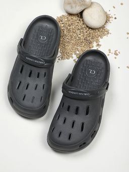 Carlton London - Solid Dark Grey Clogs