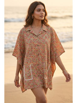 NAVYAS FASHION - Floral Block Printed Kaftan Top