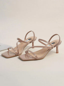 IRUSSH - Women Elastic Girl Heels Beige