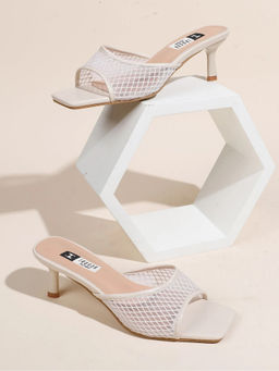 IRUSSH - Women Miss Mesh Heels Nude