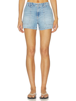 AG Jeans - Analeigh Women's High-Rise Rigid Denim Shorts Blue