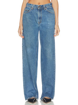 aligrace - Marlow Women's High-Waist Straight Jeans Blue