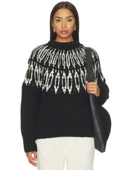Altuzarra - Coleman Women's Fair Isle Knit Pullover Sweater Black