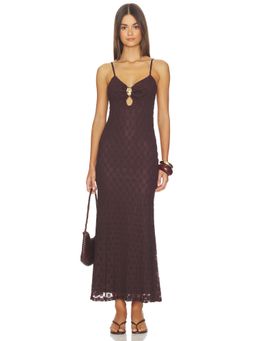 Bardot - Karla Women's Textured Cut-Out Bodycon Maxi Dress Brown