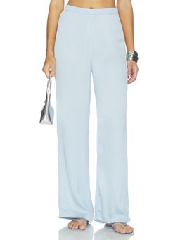 Baobab - Noa Women's Wide-Leg Crepe Palazzo Pants Blue