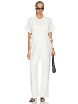 BUMPSUIT - Denim Painter Women's Pull-On 4-Pocket Jumpsuit Ivory