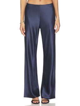 CAMI NYC - Bristol Women's Elastic Waist Wide-Leg Palazzo Pants Navy Blue