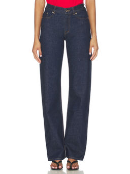 Casablanca - Selvedge Women's Embroidered Straight Jeans Indigo