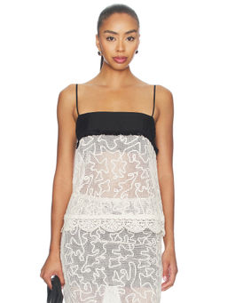 ET OCHS - Jayde Women's Lace Sleeveless Blouse Ivory