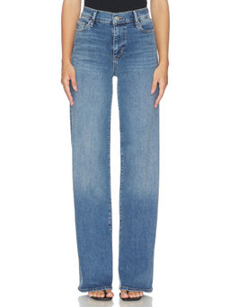 FRAME - Le Slim Palazzo Long Women's High-Waist Wide Jeans Blue