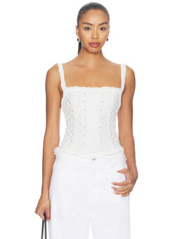 Free People - So Soft Femme Women's Square Neck Sleeveless Cami Ivory