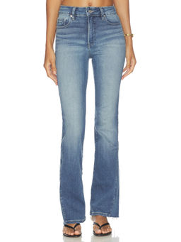 Good American - Soft Tech Women's High-Waist Stretch Bootcut Jeans Indigo