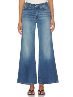 Good American - Soft Tech Women's High-Waist Wide Ankle Jeans Indigo