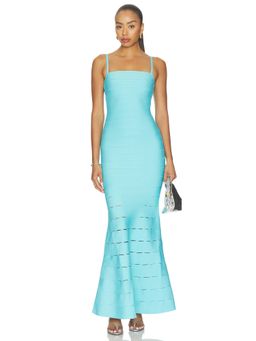 Herve Leger - Elora Women's Bandage Bodycon Maxi Dress Reef