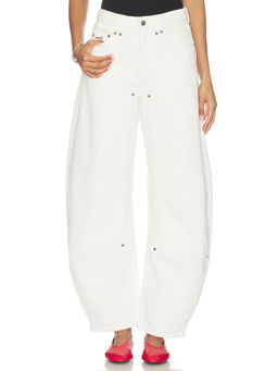 Ksubi - Barrel Women's High-Waist Wide Jeans Chalk