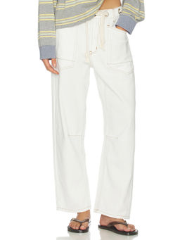 LIONESS - Rush Hour Women's High-Waist Straight-Leg Jeans Porcelain