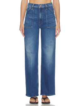 MOTHER - Lil Petite Women's High-Waist Wide-Leg Jeans Blue
