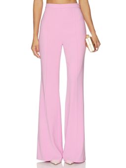 Nadine Merabi - Charlotte Women's High-Waist Stretch Wide-Leg Trousers Pink
