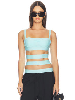 NIIHAI - Sneak Women's Bandage Strappy Corset Top Blue