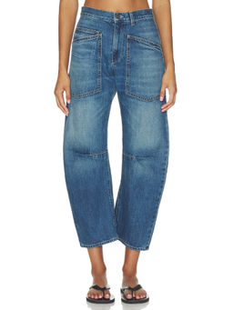 NILI LOTAN - Shon Women's High-Waist Straight Jeans Bedford Wash