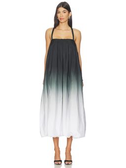 Norma Kamali - Strap Bubble Women's Sleeveless Halter Maxi Dress Black