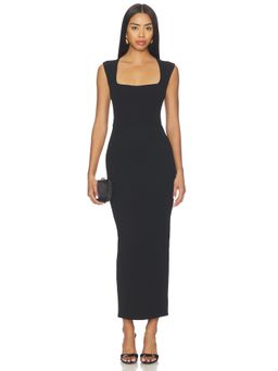 Nookie - Savannah Women's Sleeveless Square Neck Midi Dress Black