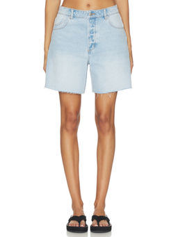 ROLLA'S - 90's Women's Relaxed Mid-Waist Denim Shorts Blue